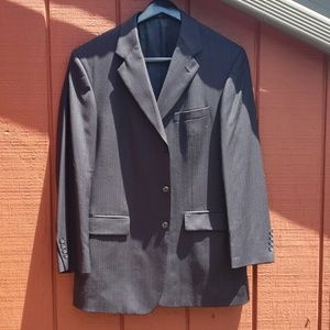 alfani navy blue suit